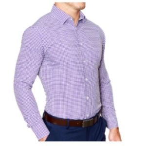 State & Liberty"The Glendening" Royal Purple Gingham dress shirt XL
